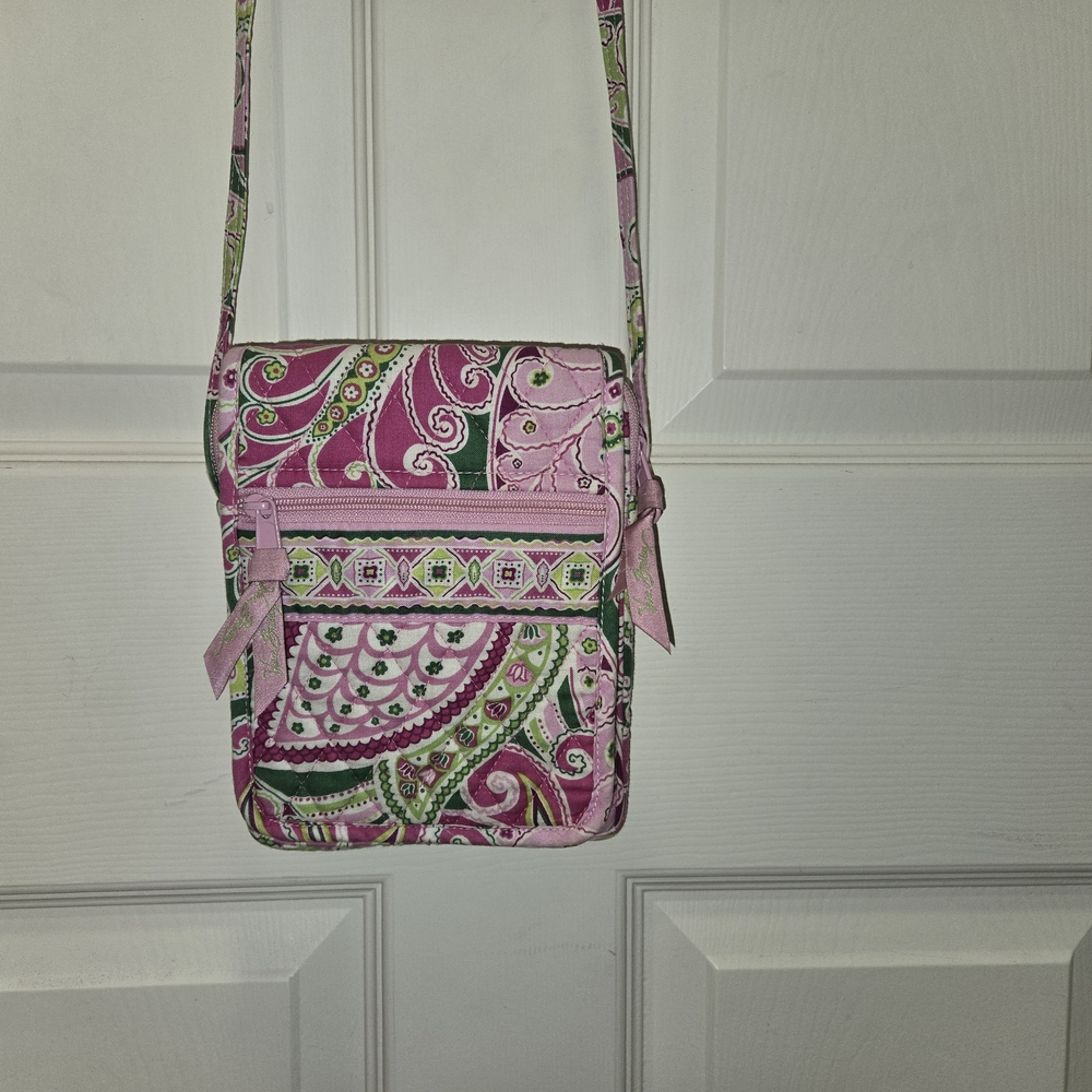 Vera Bradley Little Hipster Pinwheel Pink Crossbody NWOT